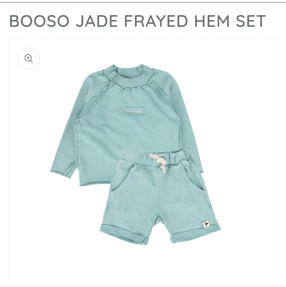 Jade Frayed Hem Kids Shorts